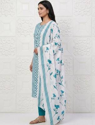 printed cotton unstitched dress material 2