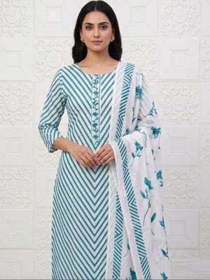 printed cotton unstitched dress material 3