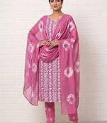 printed cotton unstitched dress material