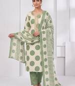 printed cotton unstitched dress material