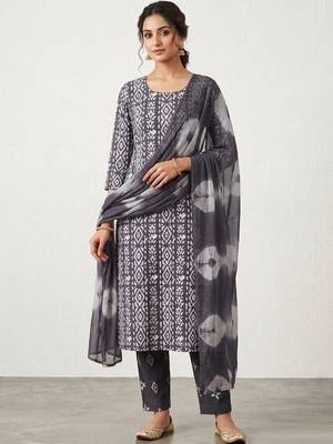 printed cotton unstitched dress material 2