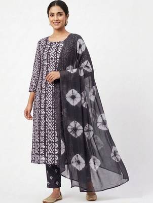 printed cotton unstitched dress material 3
