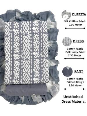 printed cotton unstitched dress material 5