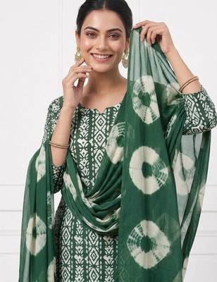 printed cotton unstitched dress material 3