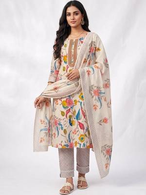 women printed cotton unstitched dress material 1