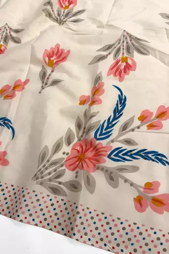 women printed cotton unstitched dress material