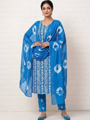 printed cotton unstitched dress material 1