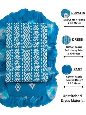 printed cotton unstitched dress material 5