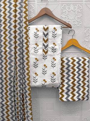 printed cotton unstitched dress material 1