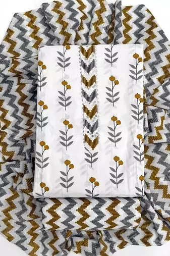 printed cotton unstitched dress material