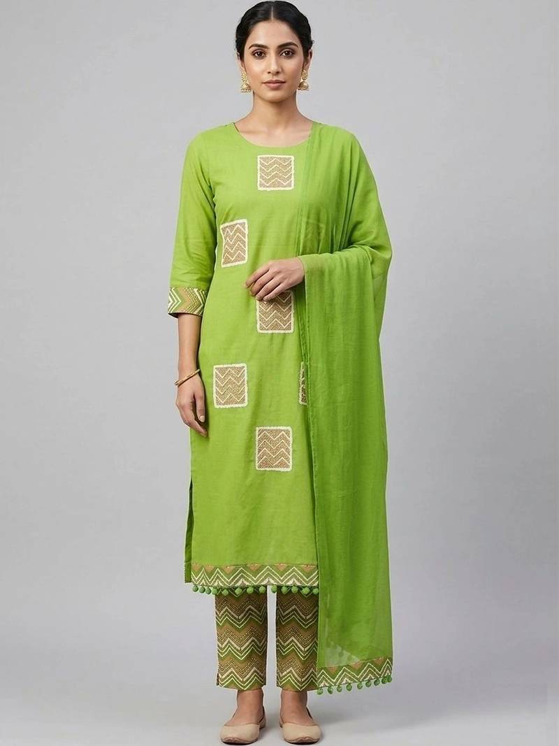  cotton unstitched dress material
