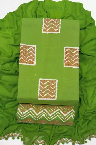  cotton unstitched dress material