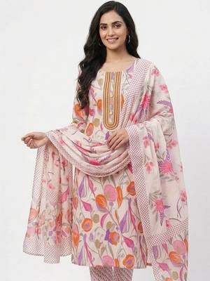 printed cotton unstitched dress material 3