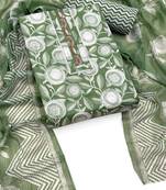 printed cotton unstitched dress material