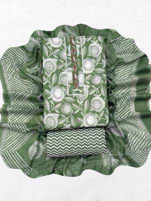 printed cotton unstitched dress material 4