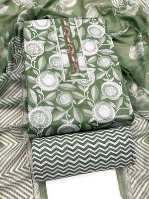 printed cotton unstitched dress material 5