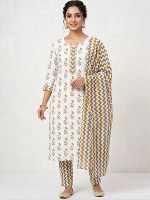 printed cotton unstitched dress material 1