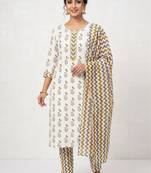 printed cotton unstitched dress material