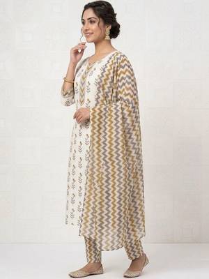 printed cotton unstitched dress material 2