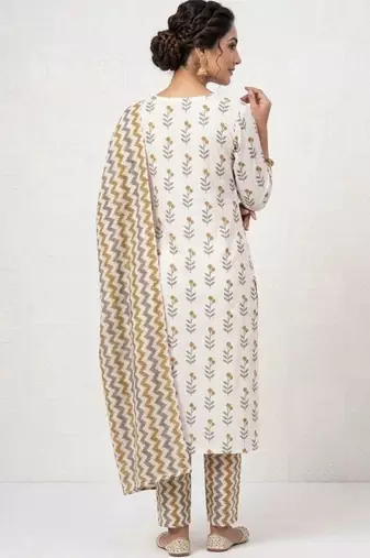 printed cotton unstitched dress material
