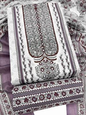 printed cotton unstitched dress material 1
