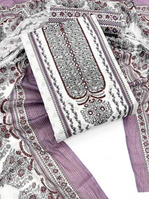 printed cotton unstitched dress material 3