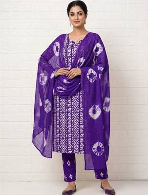 women printed cotton unstitched dress material 1