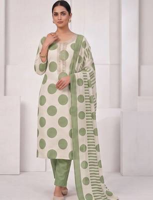 printed cotton unstitched dress material 1