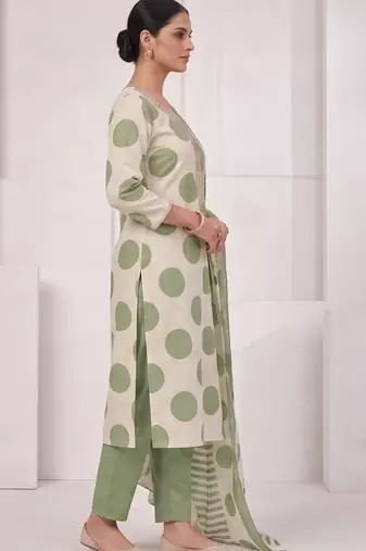 printed cotton unstitched dress material
