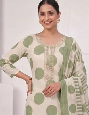 printed cotton unstitched dress material 3