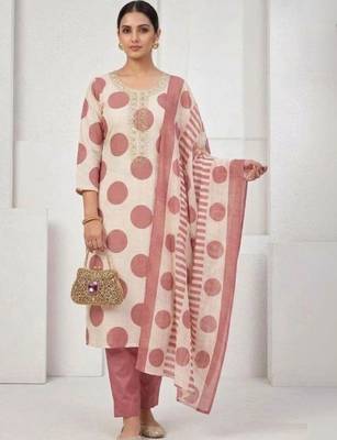 printed cotton unstitched dress material 3