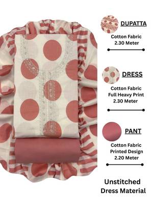 printed cotton unstitched dress material 5