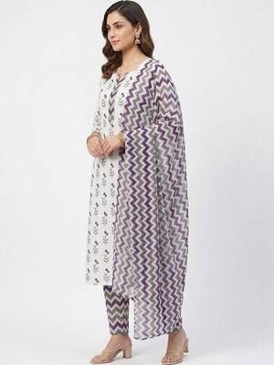 printed cotton unstitched dress material 2