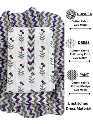 printed cotton unstitched dress material 4