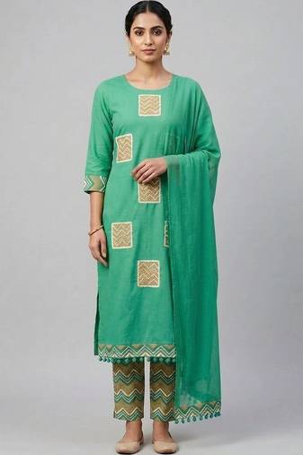 Pure Cotton Unstitched Dress Material