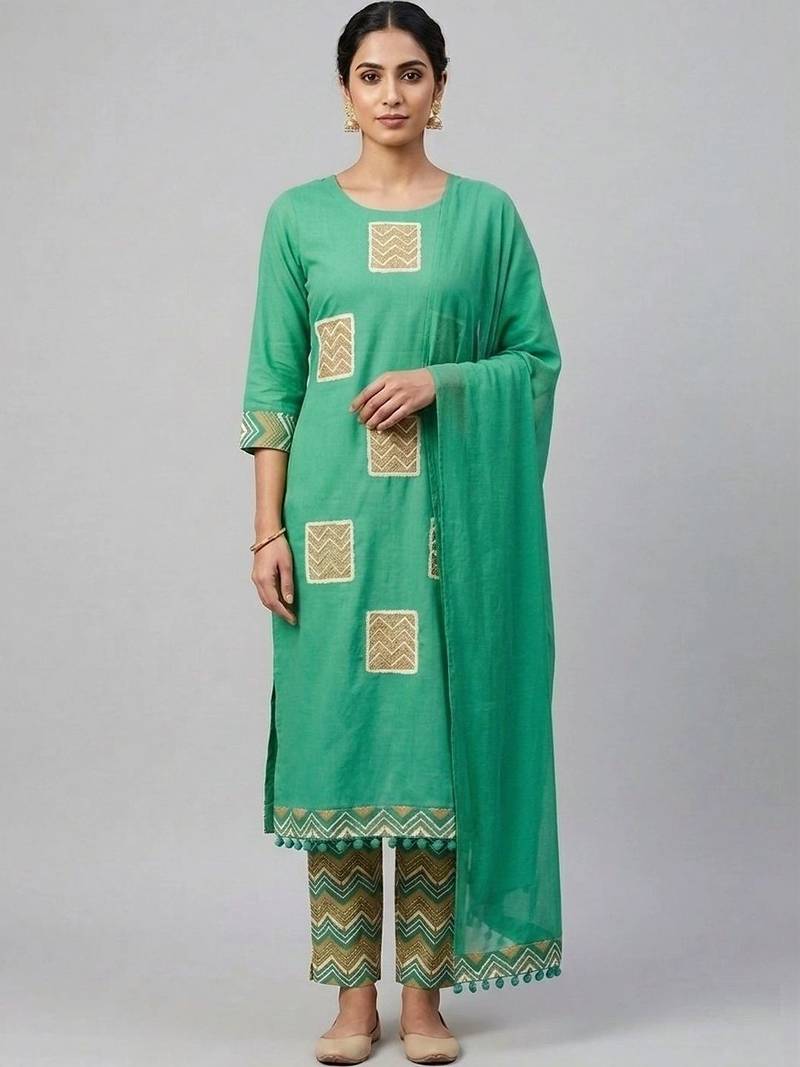  cotton unstitched dress material