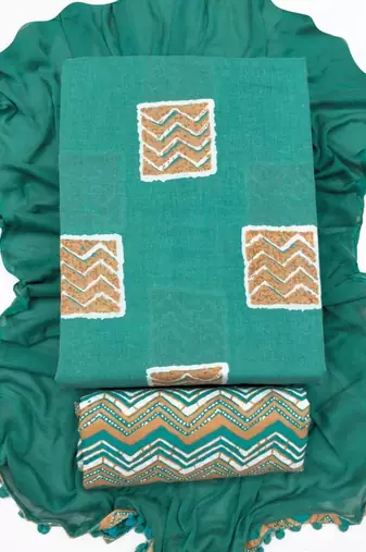  cotton unstitched dress material