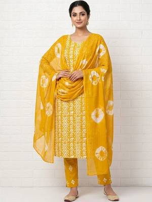 printed cotton unstitched dress material 1