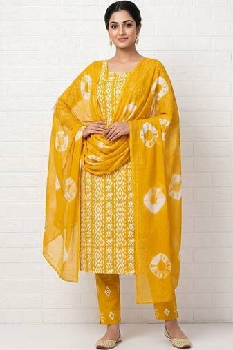 Printed Pure Cotton Unstitched Dress Material