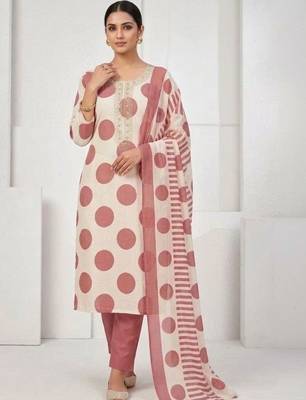 printed cotton unstitched dress material 1