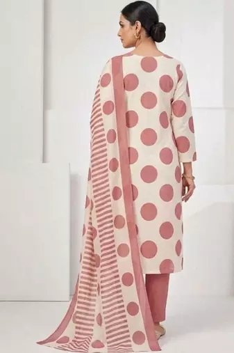 printed cotton unstitched dress material