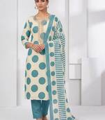 printed cotton unstitched dress material
