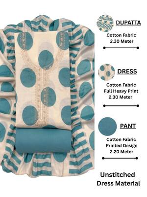 printed cotton unstitched dress material 4
