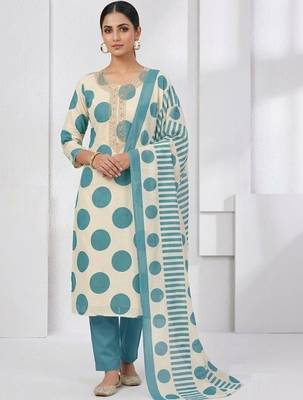 fashions eye women printed cotton unstitched dress material 3