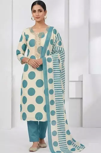 fashions eye women printed cotton unstitched dress material