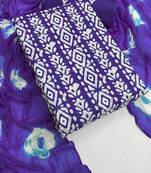 printed cotton unstitched dress material