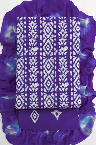 printed cotton unstitched dress material