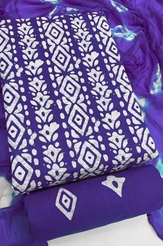 printed cotton unstitched dress material