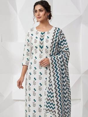 printed cotton unstitched dress material 2