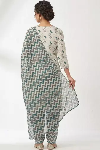 printed cotton unstitched dress material